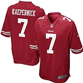Nike Men & Women & Youth 49ers #7 Colin Kaepernick Red Team Color Game Jersey,baseball caps,new era cap wholesale,wholesale hats